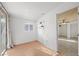 Light and airy bedroom features wood laminate flooring and natural light at 1841 Golden Shadow Dr, Henderson, NV 89002