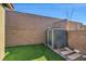 Backyard featuring a storage shed along a wall at 3491 Argiento Ave, Henderson, NV 89044