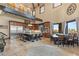 Gourmet kitchen with a large island, stainless steel appliances, and a separate dining area at 5764 Aspen Falls Cir, Las Vegas, NV 89149