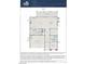 First floor plan featuring a kitchen, gathering room, den, and 3-car garage in the Daylight model home at 7199 Twilight Rider Ct, Las Vegas, NV 89118