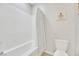 Clean bathroom showcasing a tiled shower, modern toilet, and neutral decor at 787 Cottonwood Hill Pl, Henderson, NV 89011