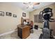 Home office featuring an exercise machine, desk and chair, and natural light at 870 Santa Maria Way, Mesquite, NV 89027