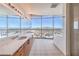 Modern bathroom with double vanity, expansive mirror, and city view at 200 W Sahara Ave # 2108, Las Vegas, NV 89102