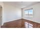 Bright bedroom with beautiful laminate floors, large window with city views and natural light at 200 W Sahara Ave # 2108, Las Vegas, NV 89102