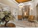 Grand foyer with ornate chandelier, elegant furnishings, and decorative rug at 260 E Flamingo Rd # 311, Las Vegas, NV 89169