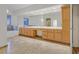 Bathroom with dual sinks, bathtub, and large mirror for a spa-like experience at 360 E Desert Inn Rd # 602, Las Vegas, NV 89109