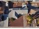 Overhead shot depicting a single story home's roof, driveway and the adjacent desert landscaping at 4312 Alpine Pl, Las Vegas, NV 89107