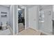 This bathroom features a large glass shower and a toilet in a separate alcove at 6489 Little Harbor Ct, Las Vegas, NV 89141