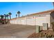 Community garages provide secure parking and convenient access to residences in a well maintained community at 701 Aztec Cir, Mesquite, NV 89027