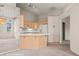 Kitchen with breakfast bar, tile countertops, and ample cabinet space at 701 Aztec Cir, Mesquite, NV 89027