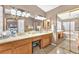 Bathroom featuring a large vanity area with double sinks and good lighting at 8404 Bay Crest Dr, Las Vegas, NV 89128