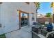 Backyard patio with outdoor seating provides a cozy relaxation area at 10852 Avenzano St, Las Vegas, NV 89141