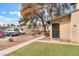 Home featuring grass and gravel landscaping and a security door at the entrance at 228 N Bruce St # D, Las Vegas, NV 89101