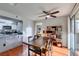 Cozy dining room with a view of the kitchen and balcony at 2300 E Silverado Ranch Blvd # 2162, Las Vegas, NV 89183