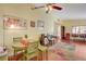 Open dining area with natural light and a view into the living room at 2367 Pickwick Dr, Henderson, NV 89014