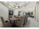 Formal dining room with elegant ceiling and stylish furnishings at 2725 Cool Lilac Ave, Henderson, NV 89052