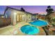 Backyard pool and spa with patio, great for entertaining or relaxing at 2725 Cool Lilac Ave, Henderson, NV 89052