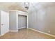 Neutral bedroom with a large closet or dressing area and a modern ceiling light fixture at 3665 S Pointe Cir, Laughlin, NV 89029