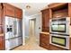 Kitchen featuring stainless steel appliances, double ovens, and custom cabinetry at 3665 S Pointe Cir, Laughlin, NV 89029