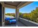 Relaxing balcony with comfortable seating and a pleasant outdoor view at 43 Grey Feather Dr, Las Vegas, NV 89135
