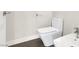 Modern bathroom with a sleek toilet and a stylish vanity sink at 43 Grey Feather Dr, Las Vegas, NV 89135