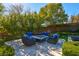 Cozy outdoor fire pit area with comfortable seating, perfect for entertaining at 43 Grey Feather Dr, Las Vegas, NV 89135