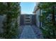 A modern gate in a serene setting at 43 Grey Feather Dr, Las Vegas, NV 89135