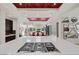 Open-concept kitchen with island cooktop and bar seating at 43 Grey Feather Dr, Las Vegas, NV 89135