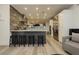 Elegant kitchen with stainless steel appliances and a stylish breakfast bar seating area at 4575 Dean Martin Dr # 2400, Las Vegas, NV 89103
