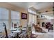 Bright dining area with large windows and comfortable seating at 533 Tuscany View St, Las Vegas, NV 89145