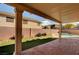 Backyard patio with artificial turf, swimming pool and spa at 58 Desert Castle Ct, Henderson, NV 89012