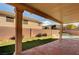 Backyard patio with artificial turf, swimming pool and spa at 58 Desert Castle Ct, Henderson, NV 89012