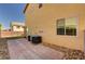 Exterior shot of backyard with brick walls at 58 Desert Castle Ct, Henderson, NV 89012