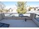 Exterior balcony view with iron railings, patio furnishings, and scenic neighborhood views at 916 Echo Beach Ave, North Las Vegas, NV 89086