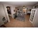 View of the living room from the stairway with an open concept floor plan at 916 Echo Beach Ave, North Las Vegas, NV 89086