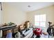 Bedroom used for storage with a window providing natural light at 10448 Niagara Falls Ln, Las Vegas, NV 89144