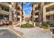 Beautiful courtyard with meticulously maintained landscaping and desert-themed architecture at 260 E Flamingo Rd # 113, Las Vegas, NV 89169