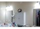 Bathroom features double sinks, medicine cabinet and a large mirror at 2601 Centaurus St, Henderson, NV 89044