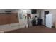 Epoxy floor in garage featuring tools, appliances and work area at 2601 Centaurus St, Henderson, NV 89044