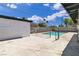Backyard features a fenced-in pool, a patio area, and a block wall for added privacy at 2716 Salt Lake St, North Las Vegas, NV 89030