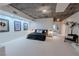 Expansive bedroom with concrete ceiling, minimalist decor, modern lighting and spa-like bathroom at 360 E Desert Inn Rd # 604, Las Vegas, NV 89109
