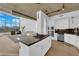 Bright, open living space with modern kitchen, stainless appliances, island cooktop and stunning city views at 360 E Desert Inn Rd # 604, Las Vegas, NV 89109