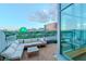 Relaxing outdoor patio with comfortable seating and gorgeous views of the city skyline at 360 E Desert Inn Rd # 604, Las Vegas, NV 89109