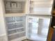 An open, clean, and white refrigerator at 4368 Vornsand Dr, Las Vegas, NV 89115