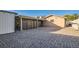 An outdoor patio featuring decorative privacy screens at 798 Shirley Ln, Boulder City, NV 89005
