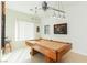Game room featuring a pool table, ceiling fan, and pendant lighting at 814 Lake Hill Dr, Boulder City, NV 89005