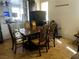 Traditional dining room with a decorative wood table and chairs at 8209 Violet Meadow Ct, Las Vegas, NV 89117