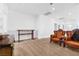 Sitting room featuring brown leather furniture, neutral walls, and carpet at 12125 Arrebol Ave, Las Vegas, NV 89138