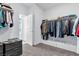 Spacious walk-in closet with clothing racks and shelving for optimal storage solutions at 12125 Arrebol Ave, Las Vegas, NV 89138