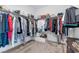 Large walk-in closet offering ample storage space for clothing and accessories at 12125 Arrebol Ave, Las Vegas, NV 89138
